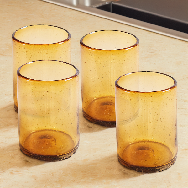 Honey Amber Short Tumbler - 14 oz