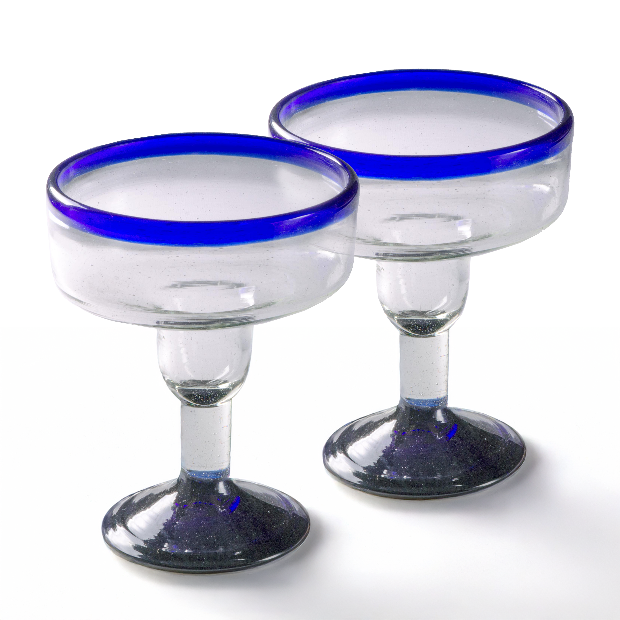 Cobalt Blue Rim Coupette Margarita - 12 oz