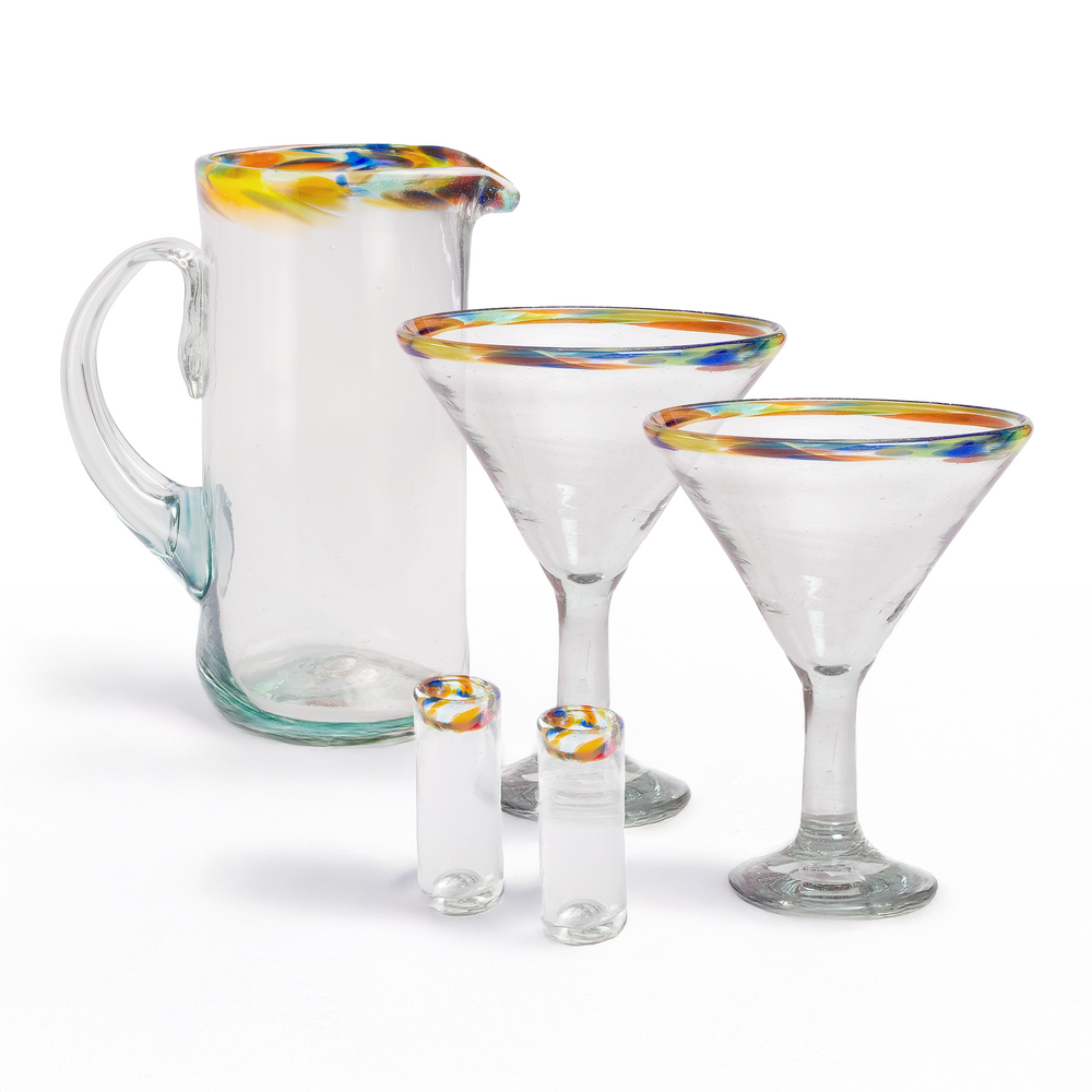 Confetti Rim Home Bar Bundle - 5 Piece Set