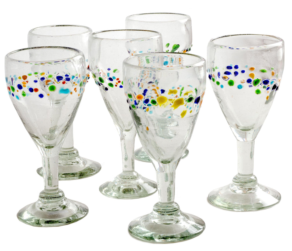 Solid Confetti Large Wine Glasses – Orion's Table